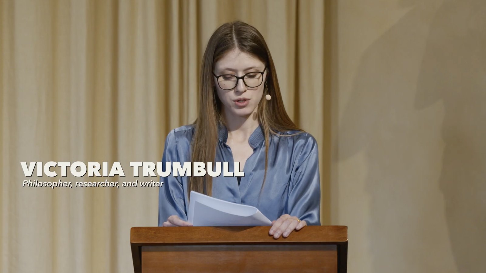 Victoria Trumbull delivering 'Ways of Knowing Truth' — Ax:son Johnson Foundation Seminar, Engelsberg